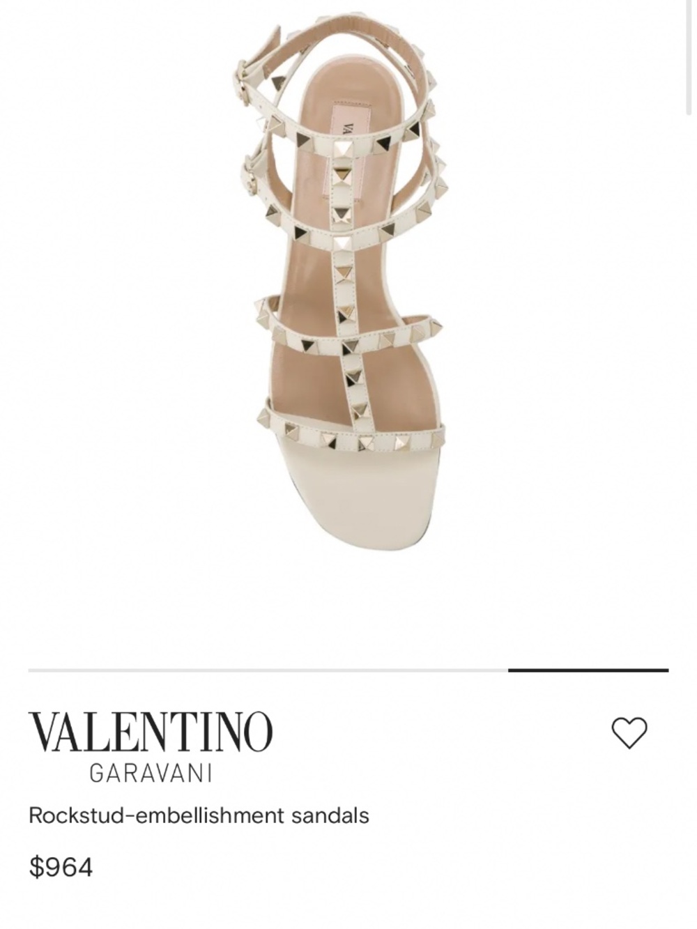 NWT White Valentino Gladiator Sandals size 40